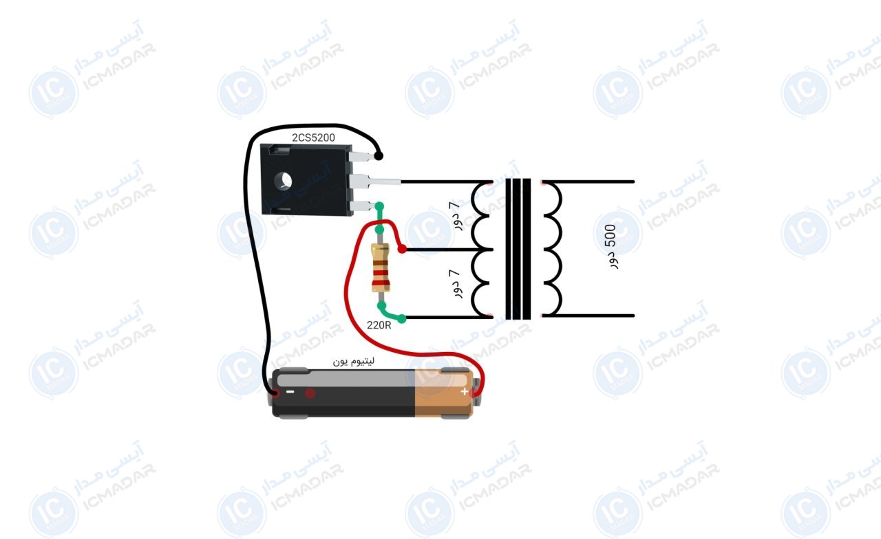 مدار پالس ژنراتور 2SC5200