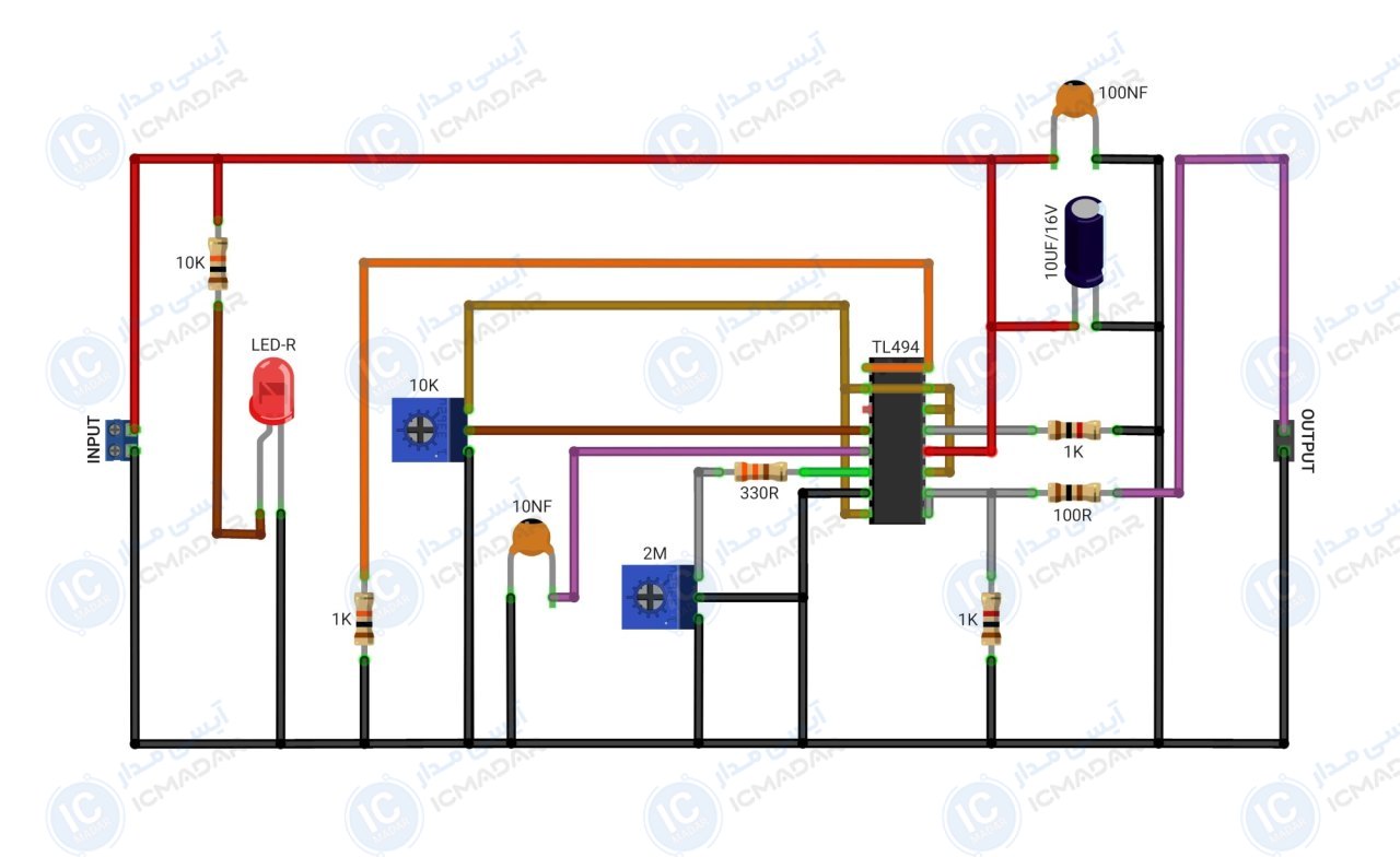 مدار سیگنال ژنراتور TL494