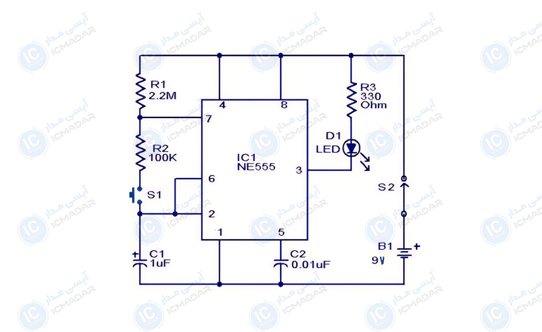 مدار تست‌کننده حس زمان