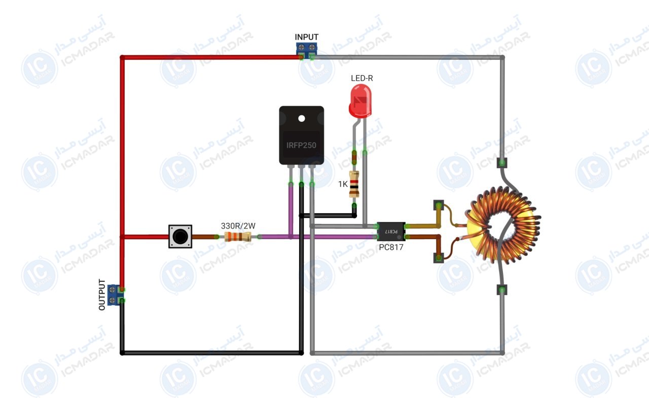 مدار فیوز الکترونیکی بدون رله