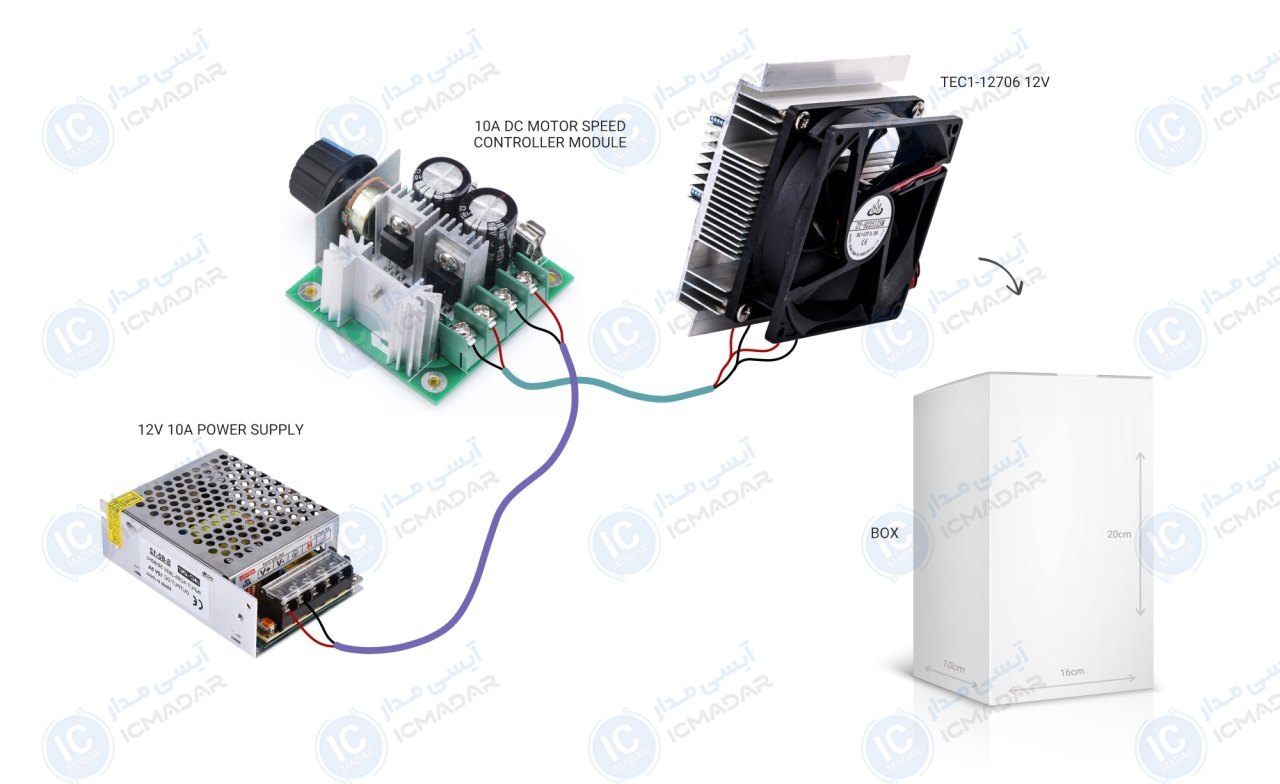 مدار مینی یخچال با TEC1
