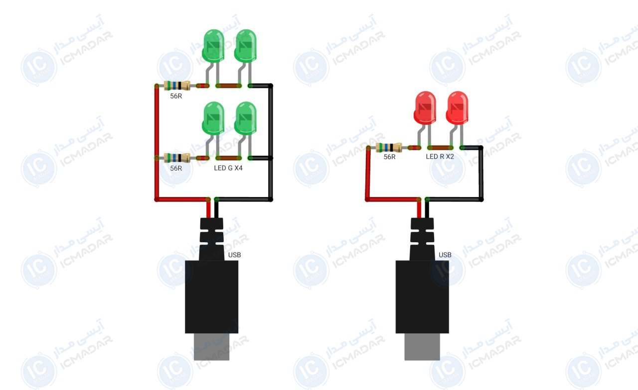 مدار روشن کردن ال ای دی
