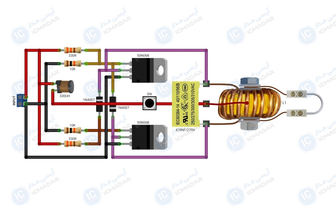 مدار دستگاه لحیم کاری قوی