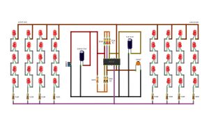 آموزش ساخت مدار فلاشر هشدار دهنده 40 LED + مونتاژ شده