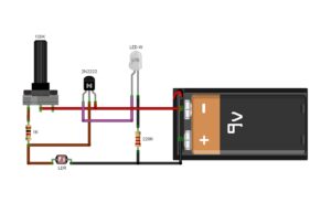 آموزش ساخت مدار فتوسل حساس به نور با LDR
