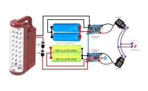 آموزش ساخت مدار جایگزینی باتری چراغ قوه با باتری لیتیوم‌یون